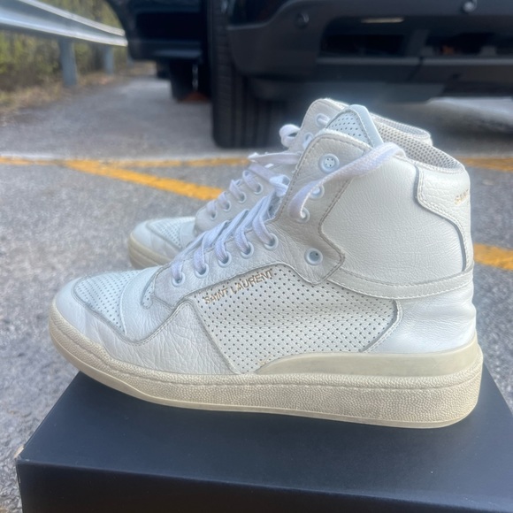 Saint Laurent women’s SL/24 high top sneakers size 40 - Picture 5 of 5